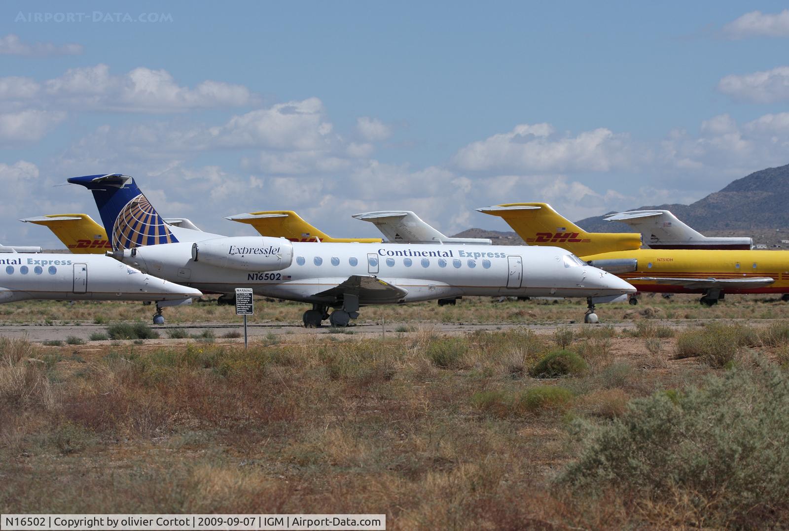 N16502, 1999 Embraer ERJ-135ER (EMB-135ER) C/N 145166, Already in storage at Kingman Airport...