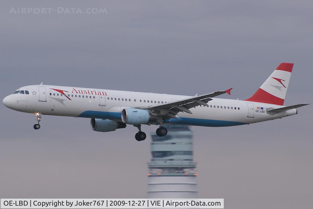 OE-LBD, 1998 Airbus A321-211 C/N 920, Austrian Airlines Airbus A321-211