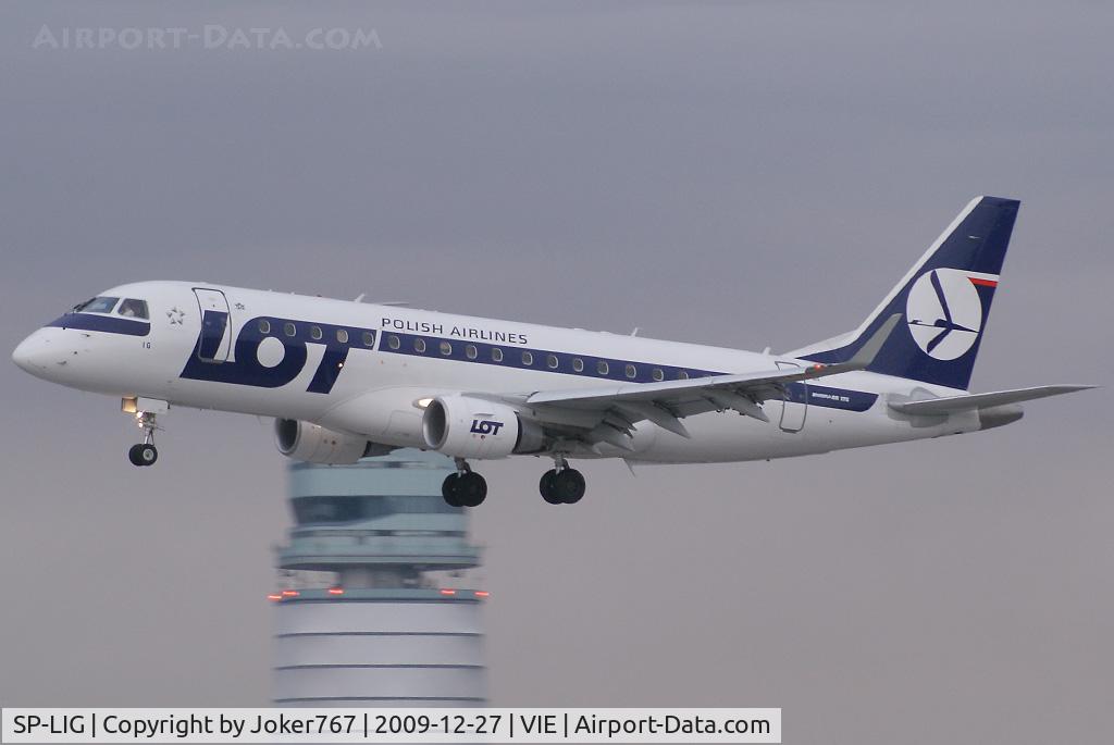 SP-LIG, 2009 Embraer 175LR (ERJ-170-200LR) C/N 17000283, LOT Polish Airlines Embraer ERJ-175