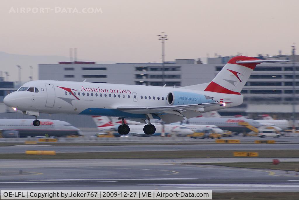 OE-LFL, 1995 Fokker 70 (F-28-0070) C/N 11573, Austrian arrows Fokker F-70
