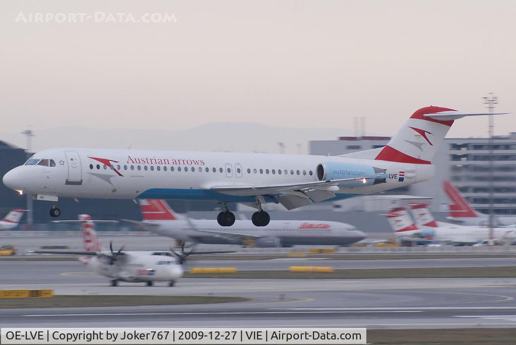 OE-LVE, 1994 Fokker 100 (F-28-0100) C/N 11499, Austrian arrows Fokker F-100