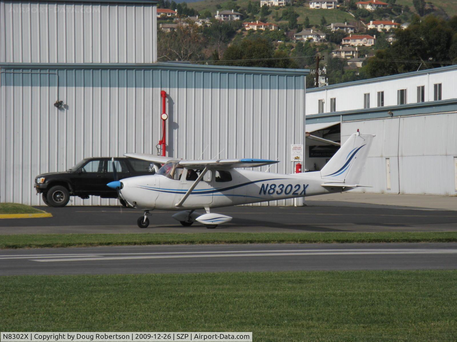 N8302X, 1961 Cessna 172C C/N 17248802, 1961 Cessna 172C, Continental O-300 145 Hp, warmup taxi