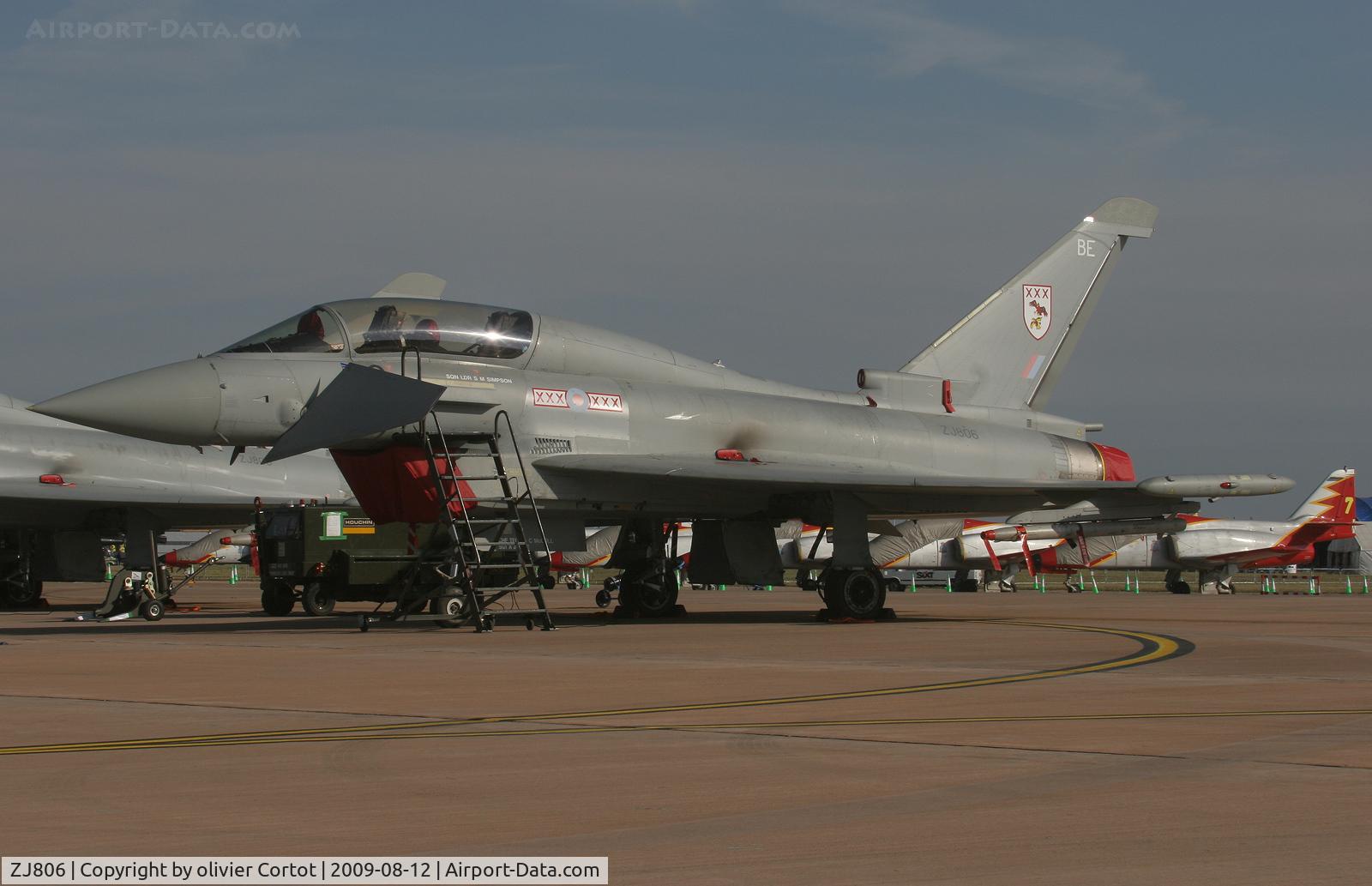 ZJ806, Eurofighter EF-2000 Typhoon T1 C/N 0023/BT007, On display at the RIAT 2005