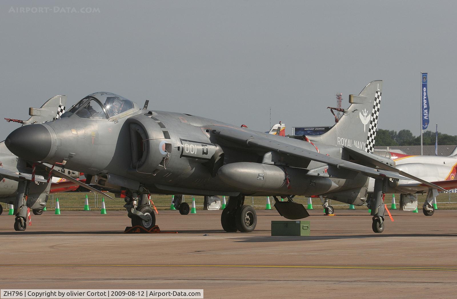ZH796, 1995 British Aerospace Sea Harrier F/A.2 C/N NB01, On display at the RIAT 2005