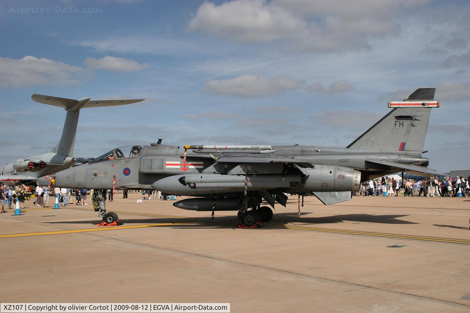 XZ107, 1976 Sepecat Jaguar GR.3A C/N S.108, On display at the RIAT 2005 ; So long, Jaguar !