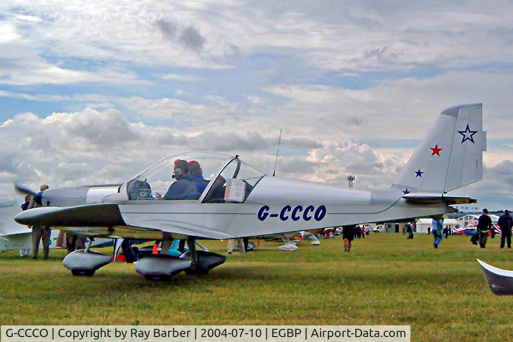G-CCCO, 2003 Aerotechnik EV-97 Eurostar C/N PFA 315-14006, Evektor EV-97 Eurostar [PFA 315-14006] Kemble~G 10/07/2004. Seen at the PFA Fly in 2004 Kemble UK.