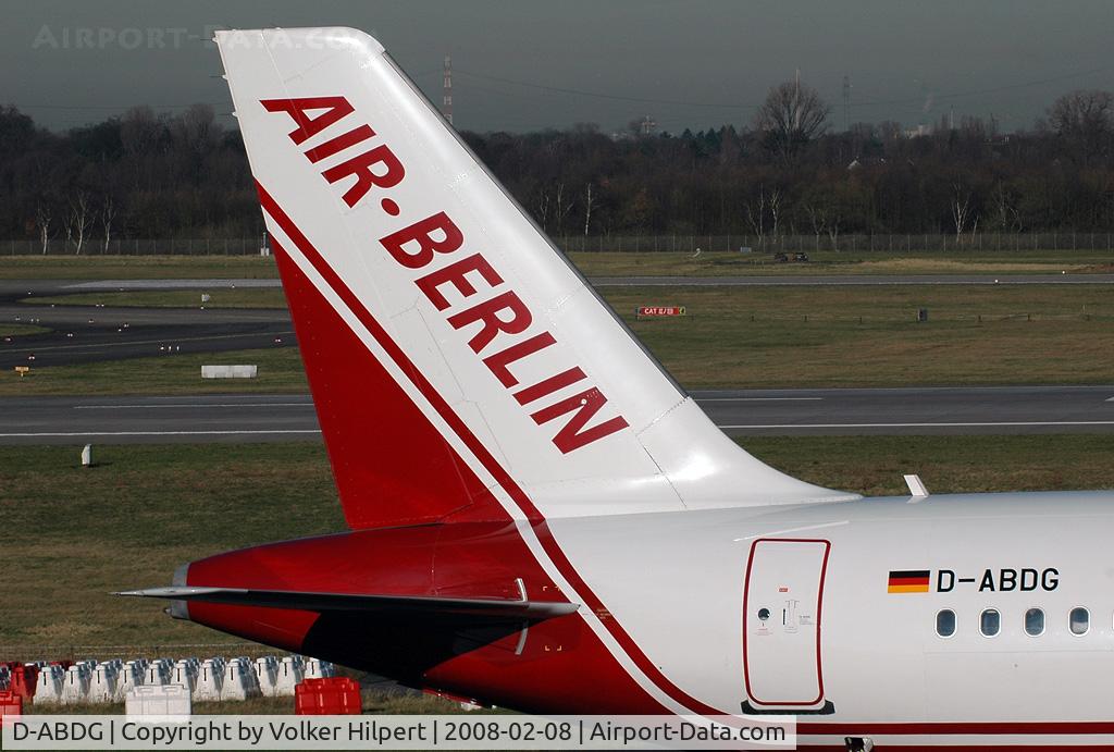 D-ABDG, 1999 Airbus A320-214 C/N 2835, at dus