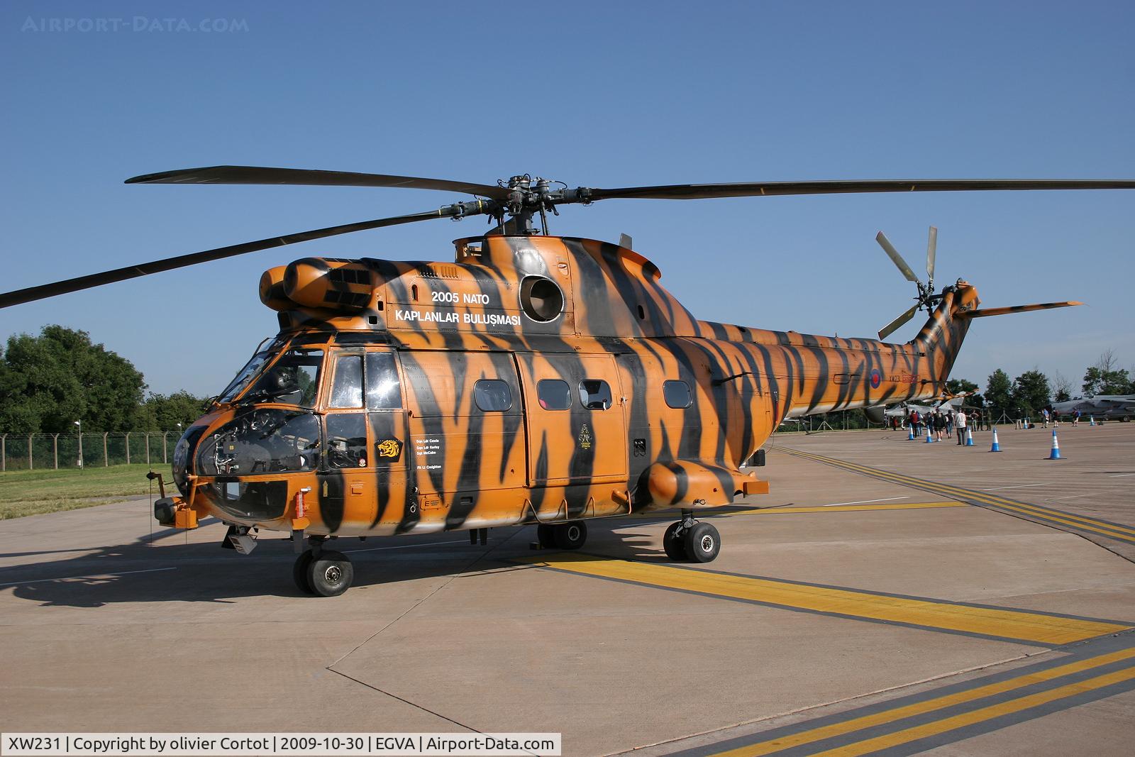 XW231, 1972 Westland Puma HC.1 C/N 1195, On display at the RIAT 2005