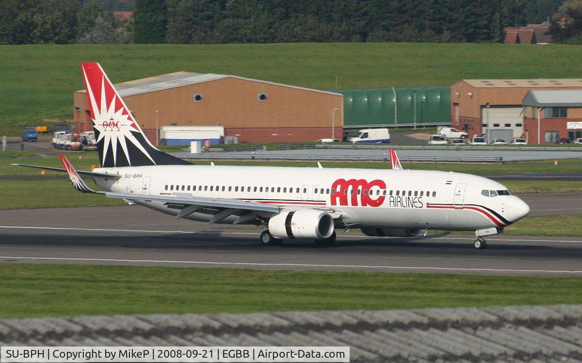 SU-BPH, 2006 Boeing 737-86N C/N 34257, Arriving on Runway 15.