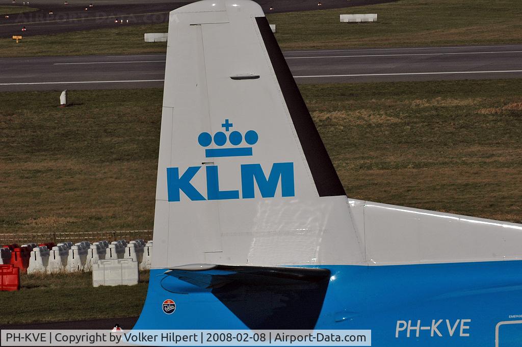 PH-KVE, 1990 Fokker 50 C/N 20206, at dus