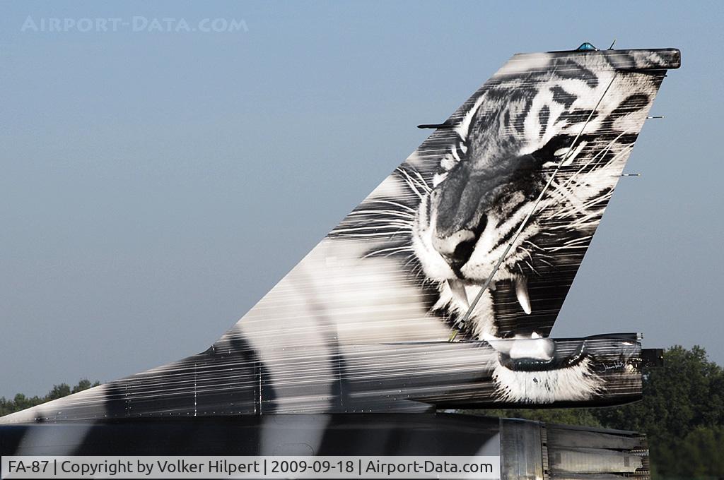 FA-87, SABCA F-16AM Fighting Falcon C/N 6H-87, Tiger Meet