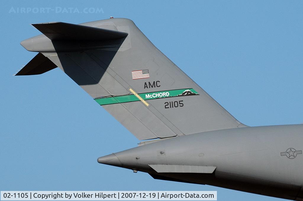 02-1105, 2002 Boeing C-17A Globemaster III C/N 50114, at rms