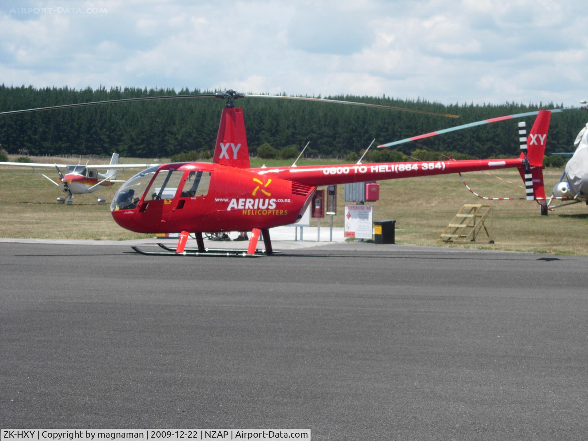 ZK-HXY, Robinson R44 C/N 0194, Nice red paint job