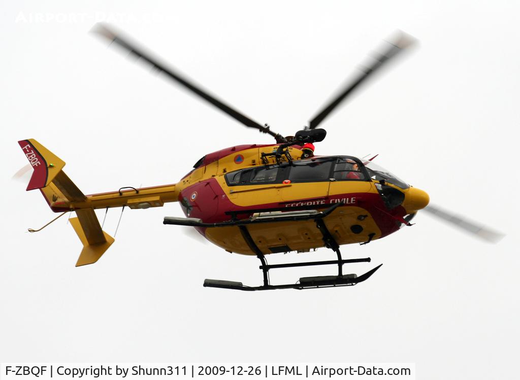 F-ZBQF, 2004 Eurocopter-Kawasaki EC-145 (BK-117C-2) C/N 9064, Flying above me for a new recue flight...
