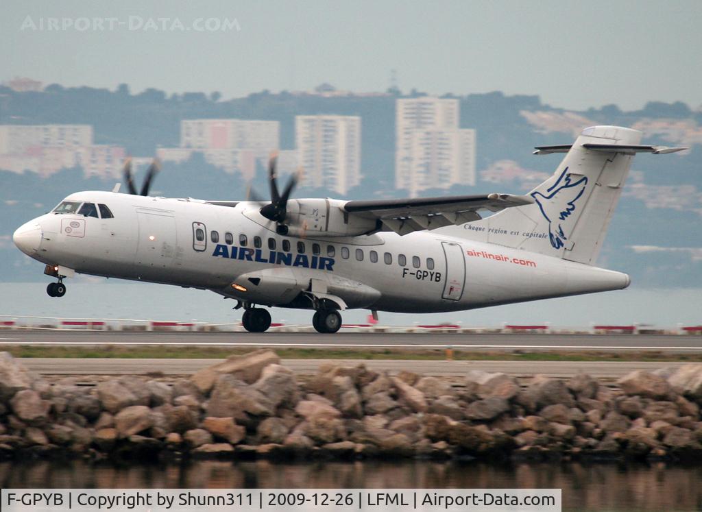 F-GPYB, 1996 ATR 42-500 C/N 480, Landing rwy 13L