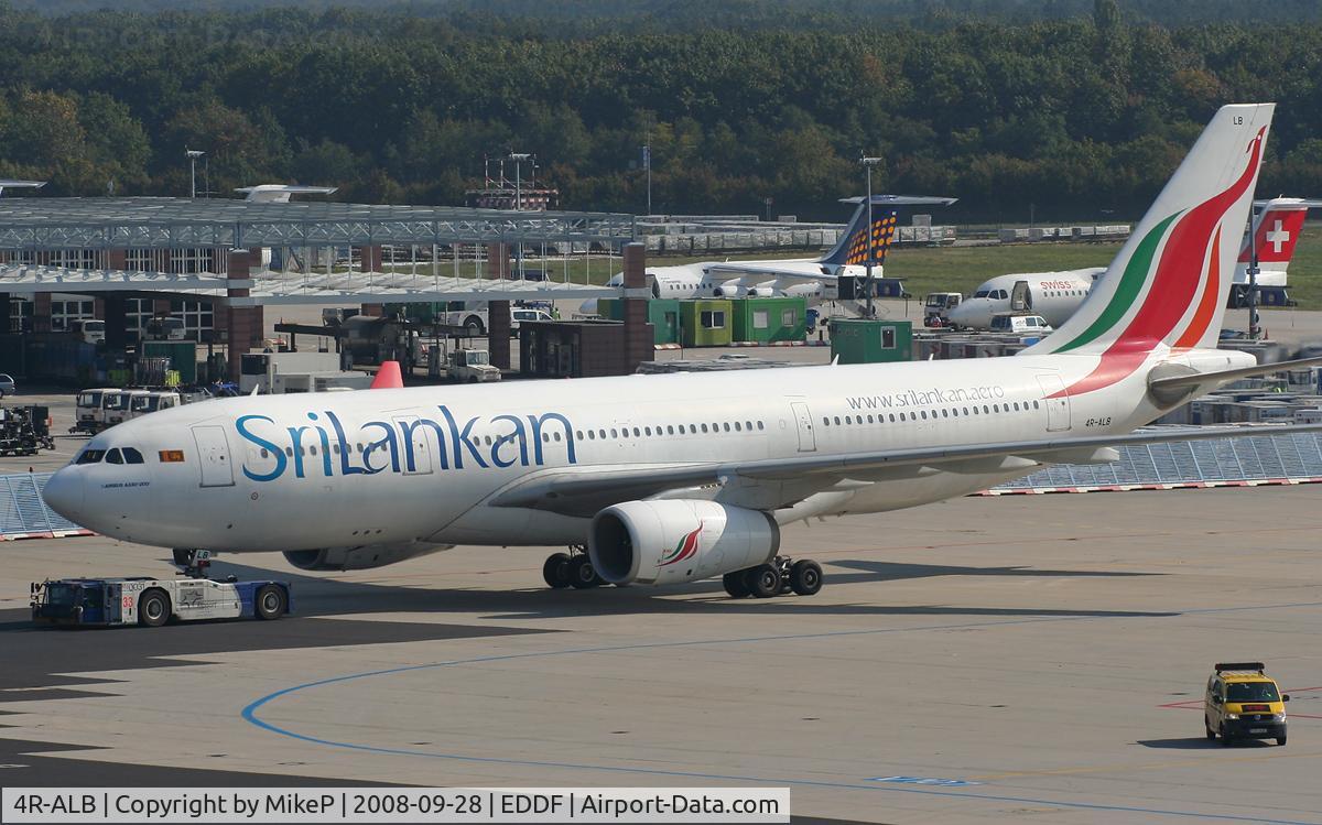 4R-ALB, 1999 Airbus A330-243 C/N 306, Pushing for departure from T2.
