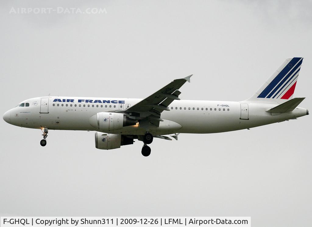 F-GHQL, 1991 Airbus A320-211 C/N 0239, Landing rwy 31L
