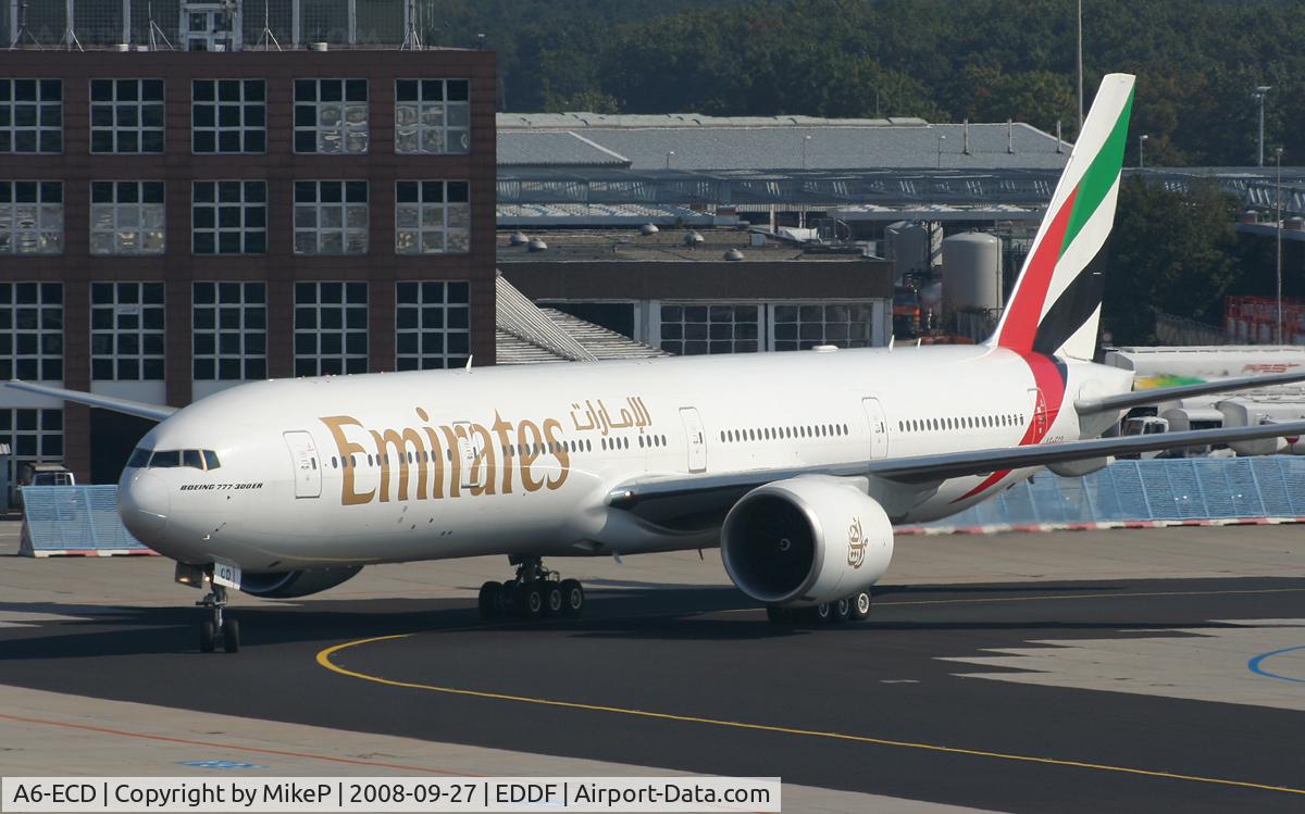 A6-ECD, 2007 Boeing 777-36N/ER C/N 32795, Arriving at T2 parking.