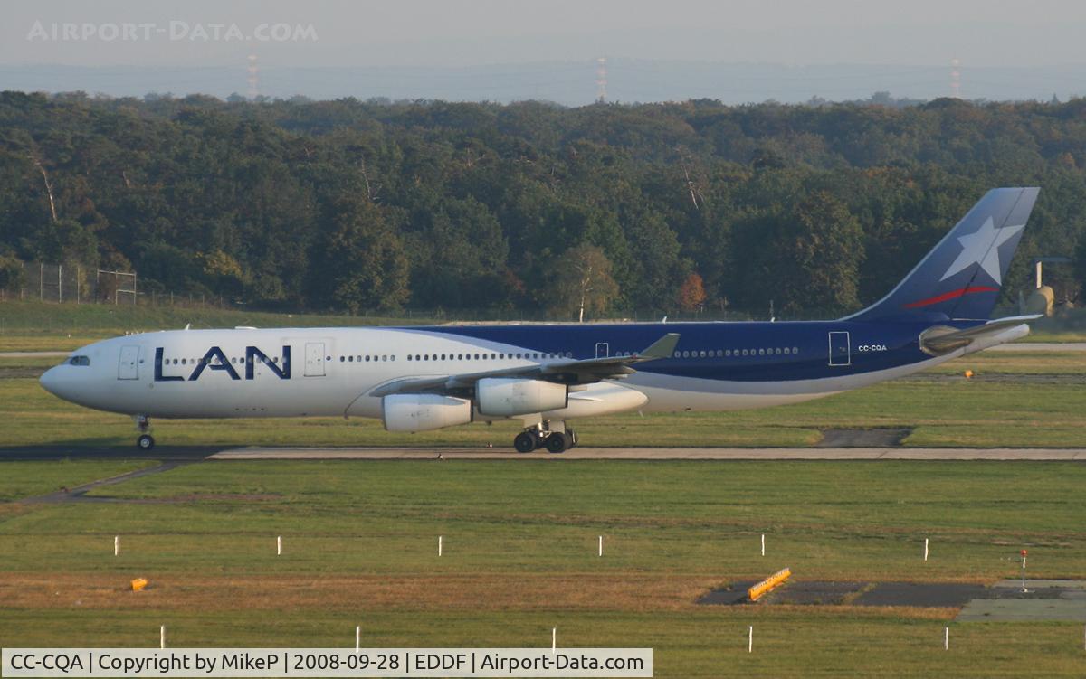CC-CQA, 2000 Airbus A340-313X C/N 359, Long taxi back for parking on T2.