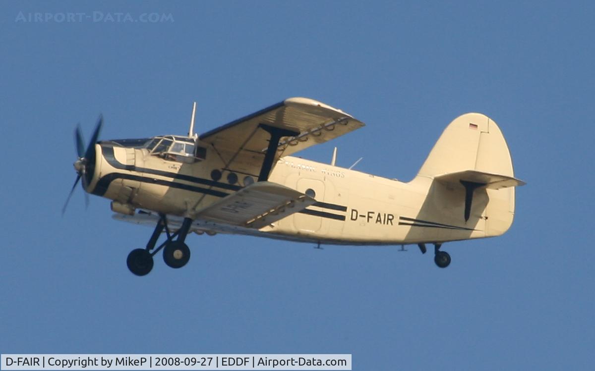 D-FAIR, 1956 Antonov An-2 C/N 172(473)05/1G17205, Flying overhead.
