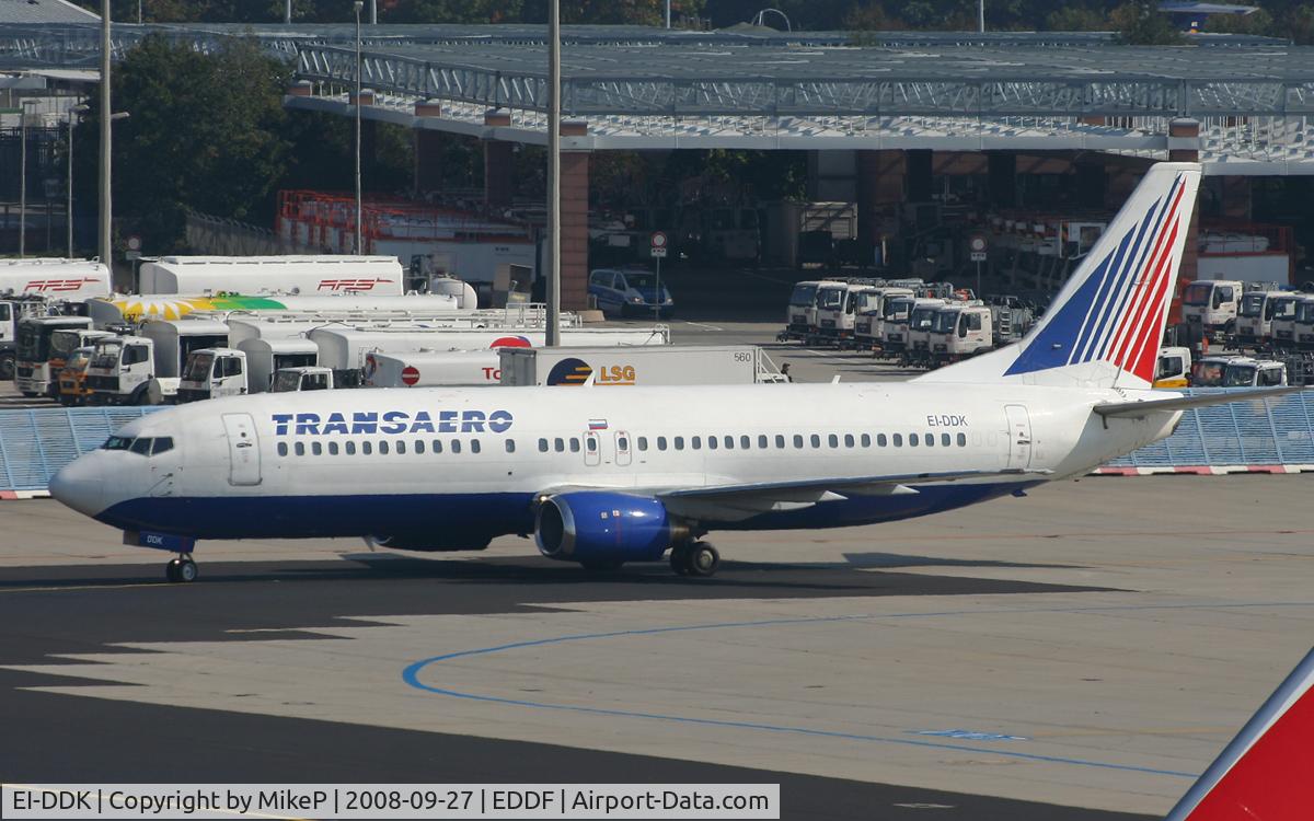 EI-DDK, 1989 Boeing 737-4S3 C/N 24165, Heading to gate on arrival.
