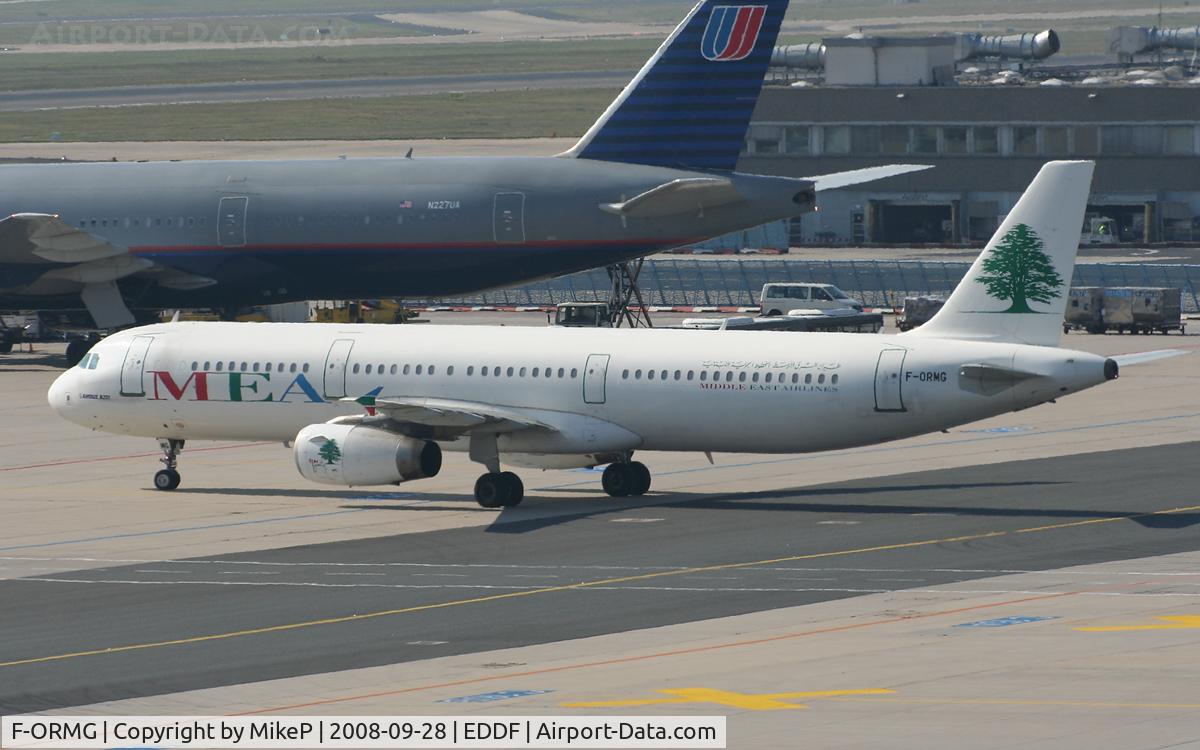 F-ORMG, 2003 Airbus A321-231 C/N 1956, Heading for departure on the x-Runway at FRA.