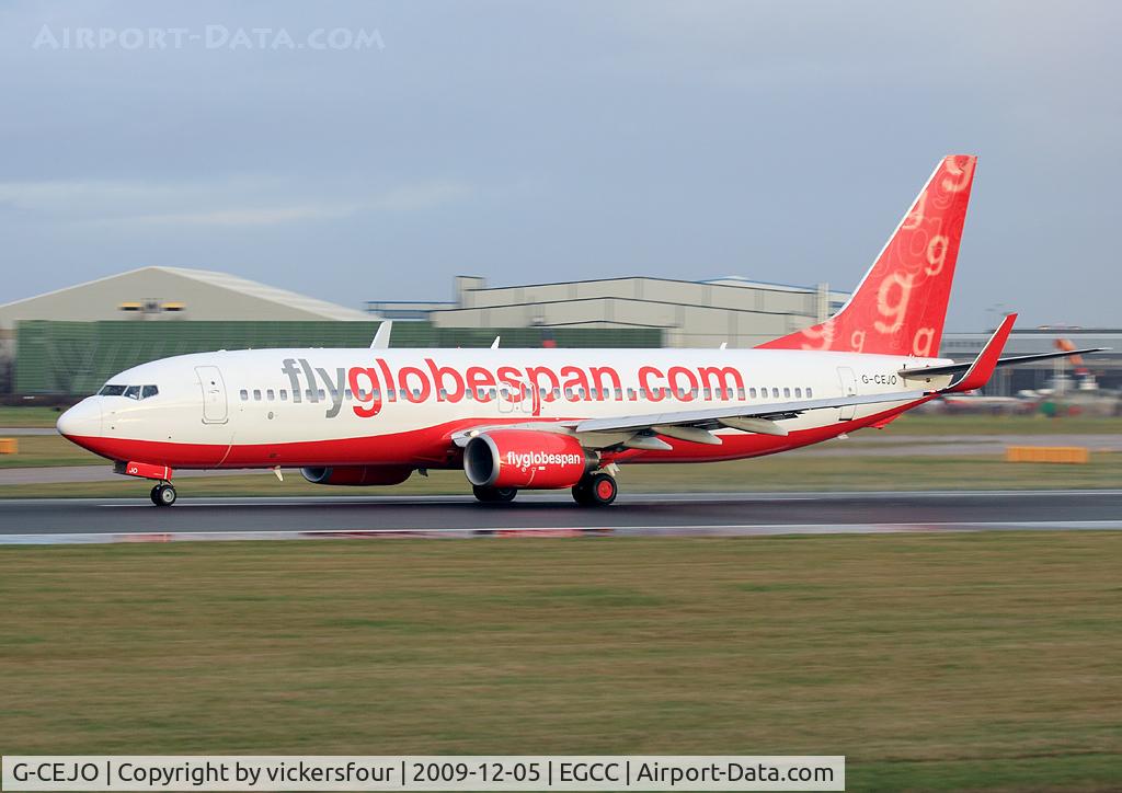 G-CEJO, 2007 Boeing 737-8BK C/N 29643, The last photo i took of an aircraft of the now defunct Globespan.