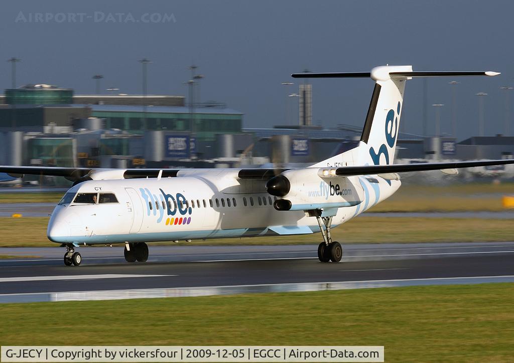 G-JECY, 2007 De Havilland Canada DHC-8-402Q Dash 8 C/N 4157, FlyBE Dash 8D at MAN.