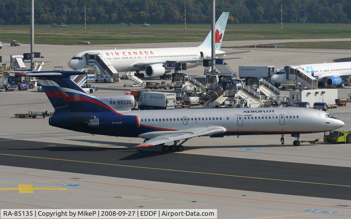 RA-85135, 1992 Tupolev Tu-154M C/N 92A922, Pushing back & engine start.