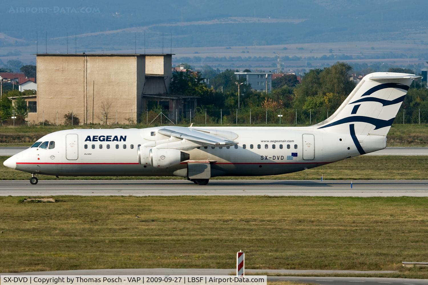 SX-DVD, 1999 British Aerospace Avro 146-RJ100 C/N E3362, Aegean Airlines