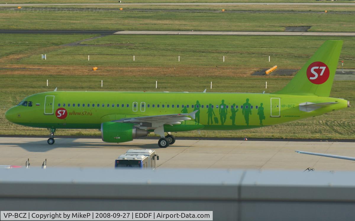 VP-BCZ, 2008 Airbus A320-214 C/N 3446, Heading for gate at T2.