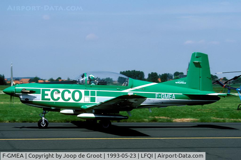F-GMEA, Pilatus PC-7 C/N 519, After the merger of the companies Ecco and Adia in 1996 Patrouille Ecco went on as Patrouille Adecco.