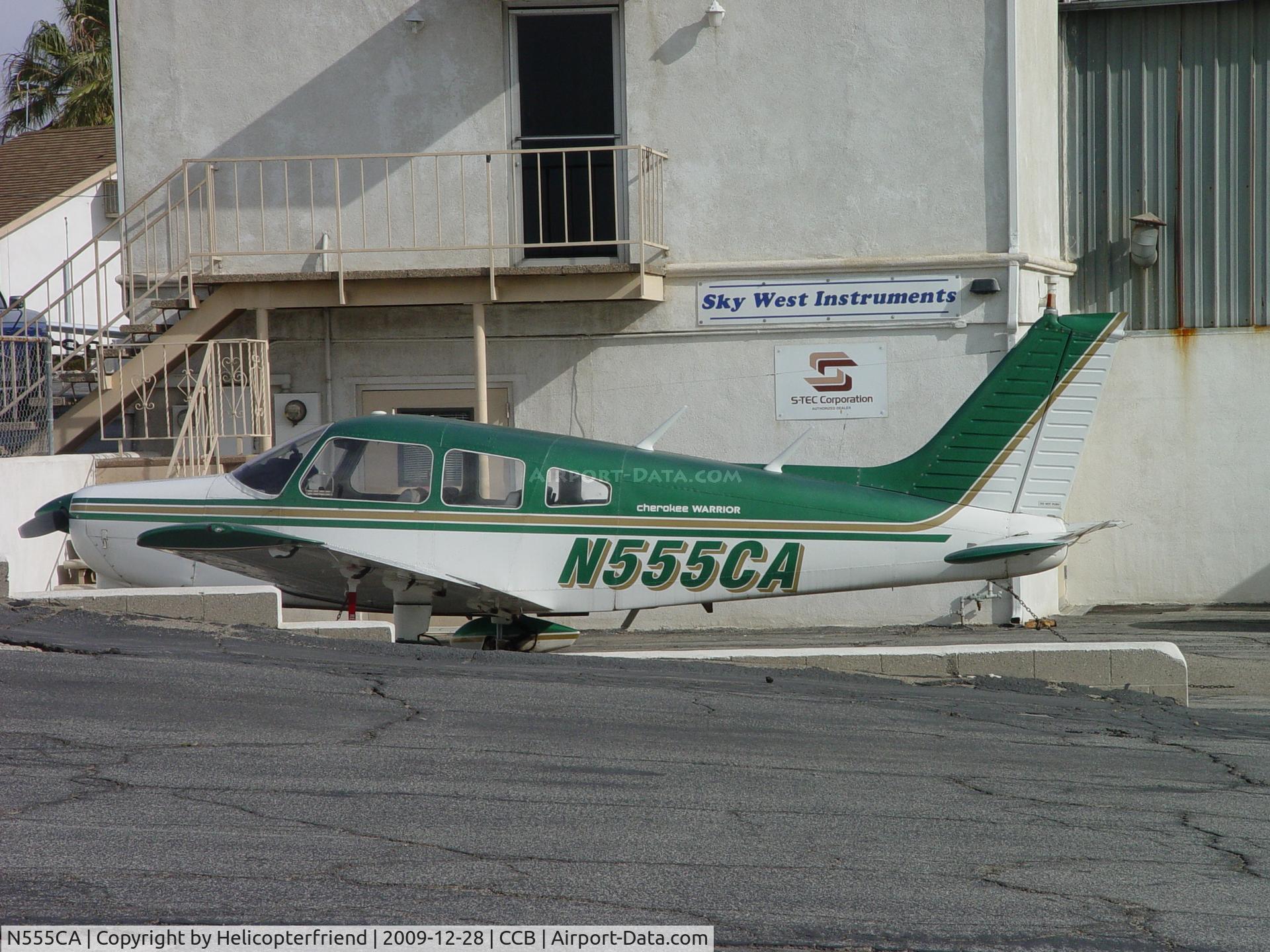 N555CA, 1974 Piper PA-28-151 C/N 28-7415139, Parked next to Sky West Instruments