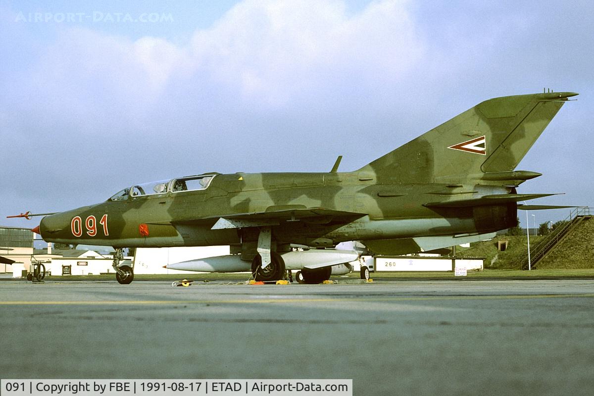 091, Mikoyan-Gurevich MiG-21UM C/N 516955091, MiG21UM visiting Spangdahlem AB