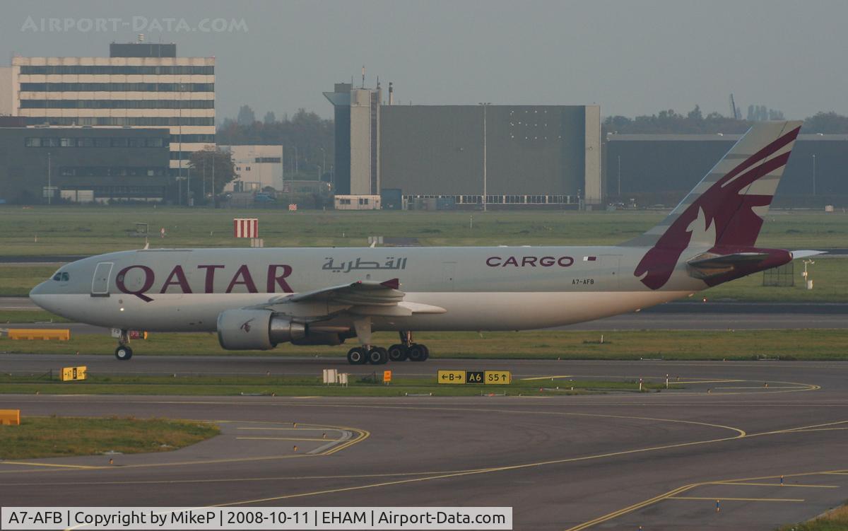 A7-AFB, 1991 Airbus A300B4-622R C/N 614, Heading for a late afternoon departure.
