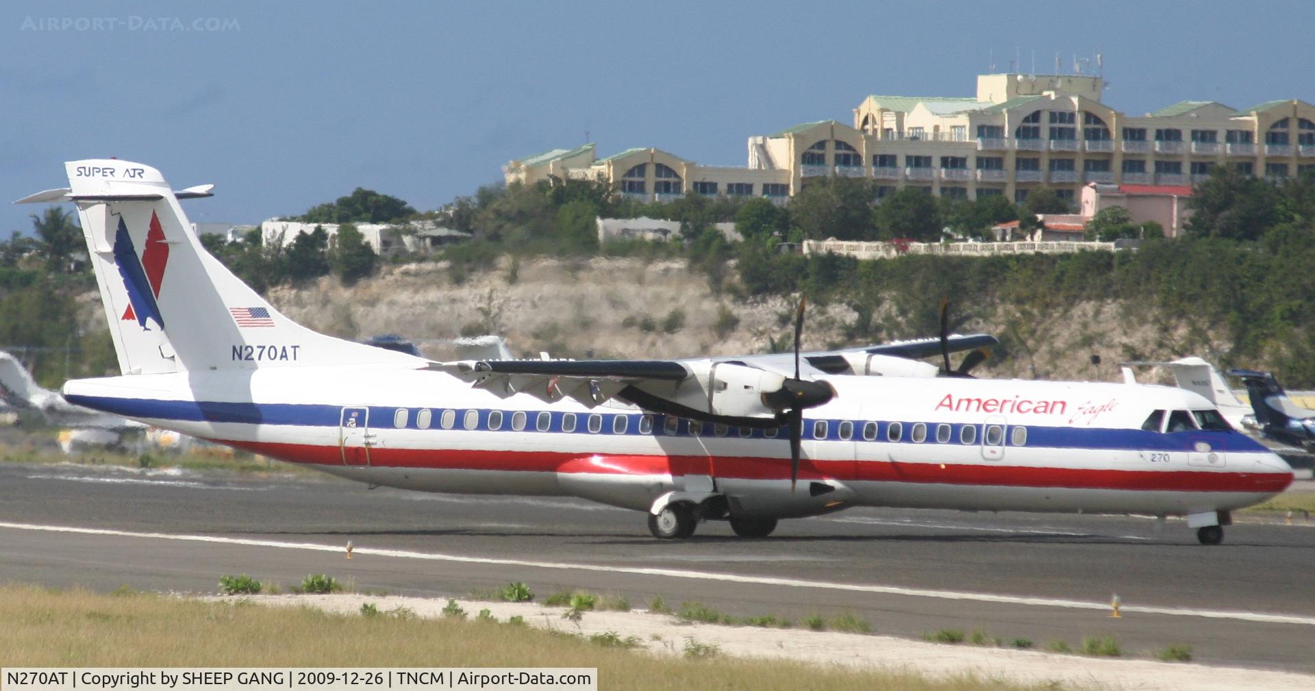 N270AT, 1991 ATR 72-212 C/N 270, American eagle N270AT just landed at tncm
