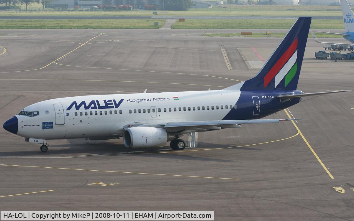 HA-LOL, 2004 Boeing 737-7Q8 C/N 29352, Heading to the Runway after pushback.