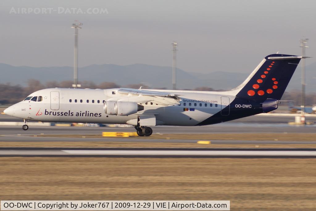 OO-DWC, 1998 British Aerospace Avro 146-RJ100 C/N E3322, Brussels Airlines Avro Regional Jet RJ100