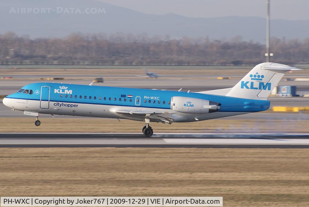 PH-WXC, 1996 Fokker 70 (F-28-0070) C/N 11574, KLM cityhopper Fokker F-70