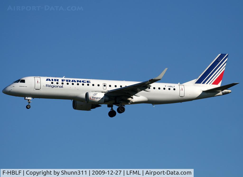 F-HBLF, 2008 Embraer 190AR (ERJ-190-100IGW) C/N 19000158, Landing rwy 31R