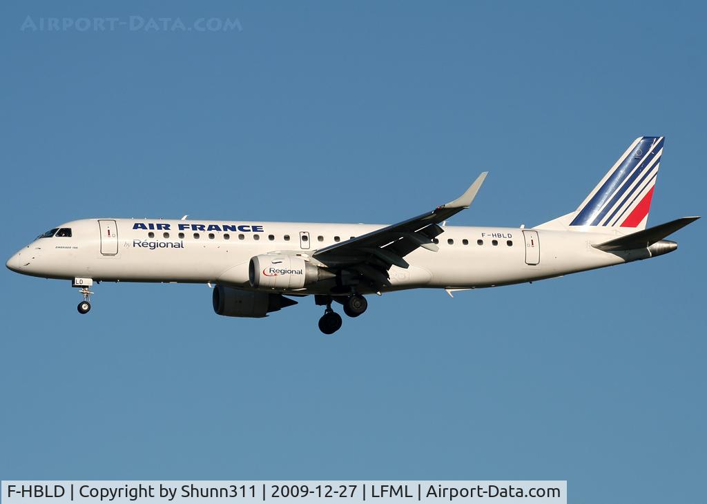 F-HBLD, 2007 Embraer 190LR (ERJ-190-100LR) C/N 19000113, Landing rwy 31R
