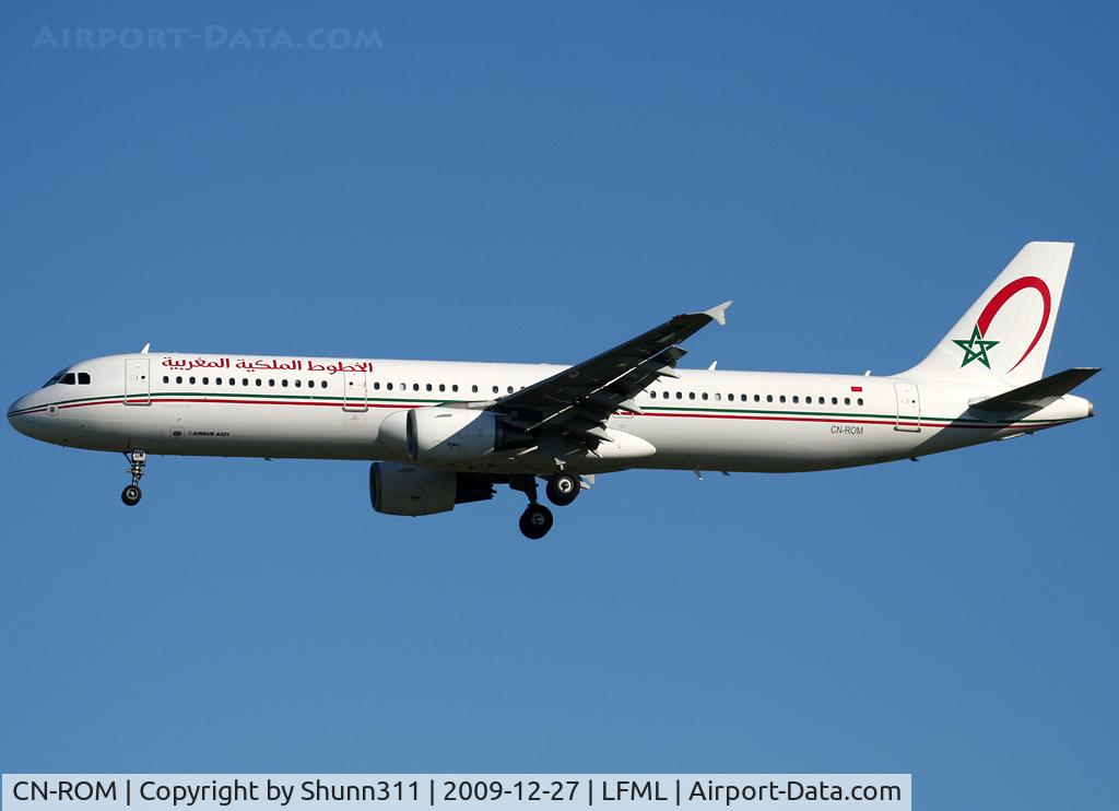 CN-ROM, 2007 Airbus A321-211 C/N 3070, Landing rwy 31R