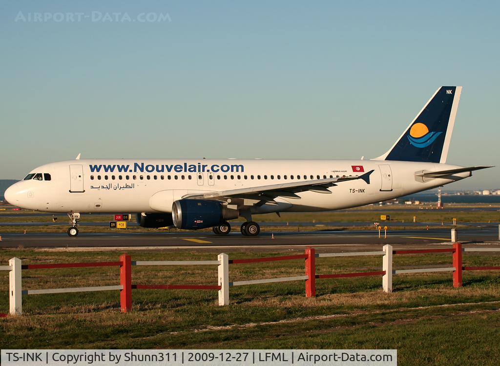 TS-INK, 1990 Airbus A320-211 C/N 112, Lining up rwy 31R for departure...