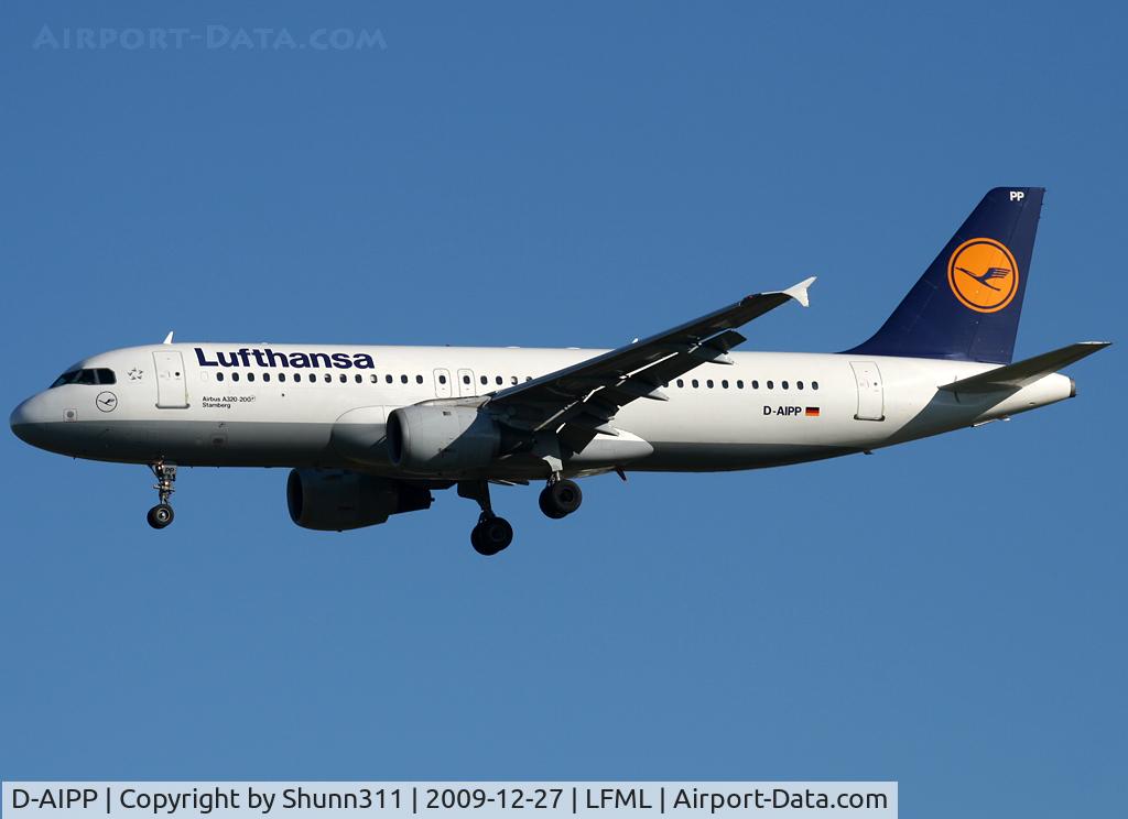 D-AIPP, 1990 Airbus A320-211 C/N 110, Landing rwy 31R