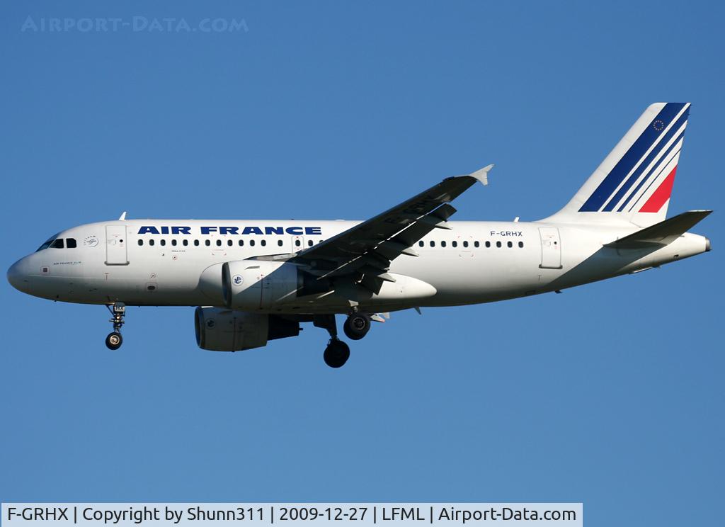 F-GRHX, 2001 Airbus A319-111 C/N 1524, Landing rwy 31R