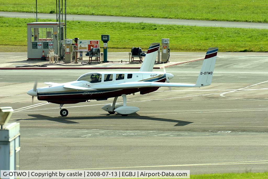G-OTWO, 1986 Rutan Defiant C/N 114, seen @ Gloucestershire