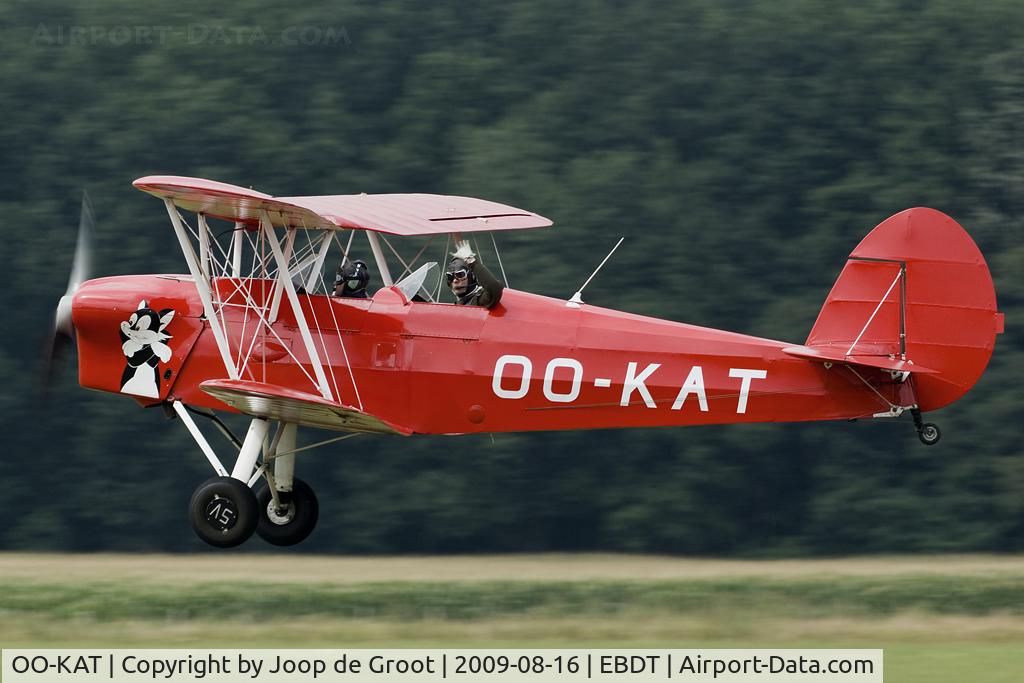 OO-KAT, 1946 Stampe-Vertongen SV-4E C/N 416, arrival for the old timer fly in.