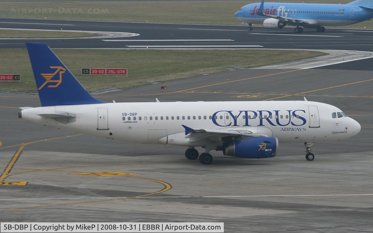 5B-DBP, 2002 Airbus A319-132 C/N 1768, Heading for the departure Runway.