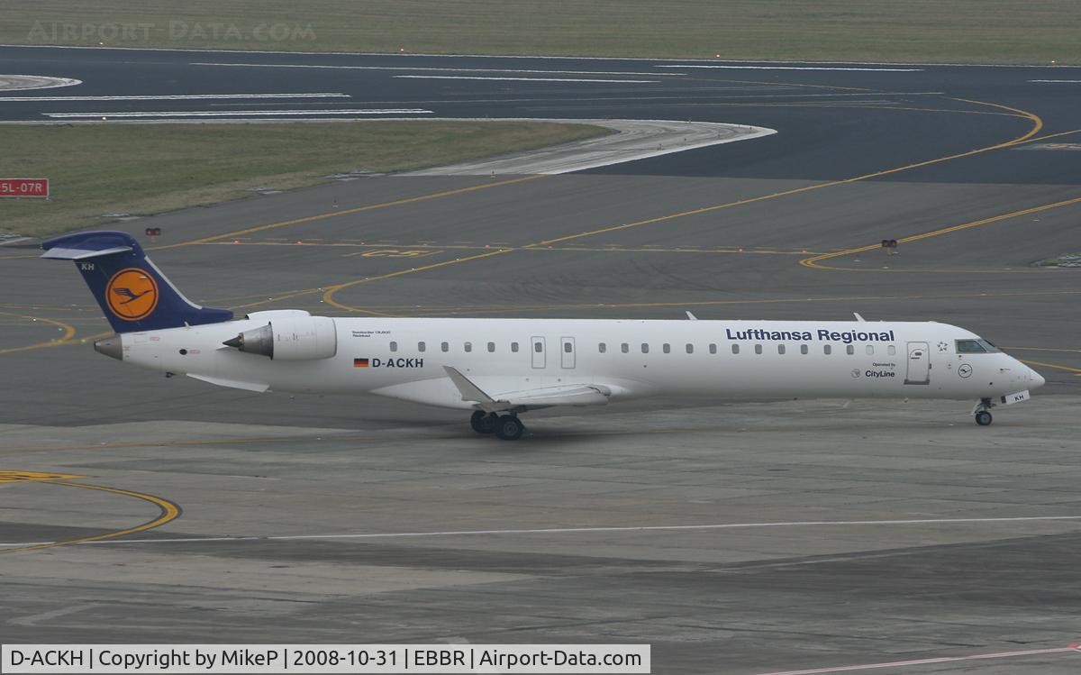 D-ACKH, 2006 Bombardier CRJ-900LR (CL-600-2D24) C/N 15085, Heading to 07R for departure.