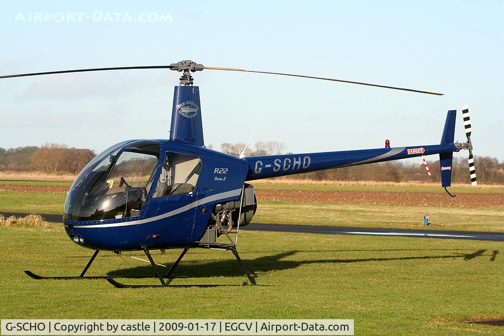 G-SCHO, 2005 Robinson R22 Beta II C/N 3833, seen @ Sleap